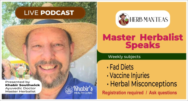 Live Podcast: Master Herbalist Speaks (episode 3) 